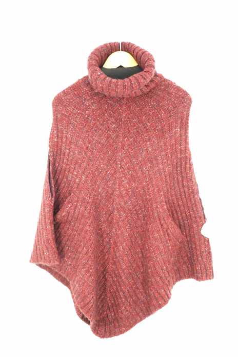 coat people (コート ピープル) タートルネック ニットポンチョ レディース トップス