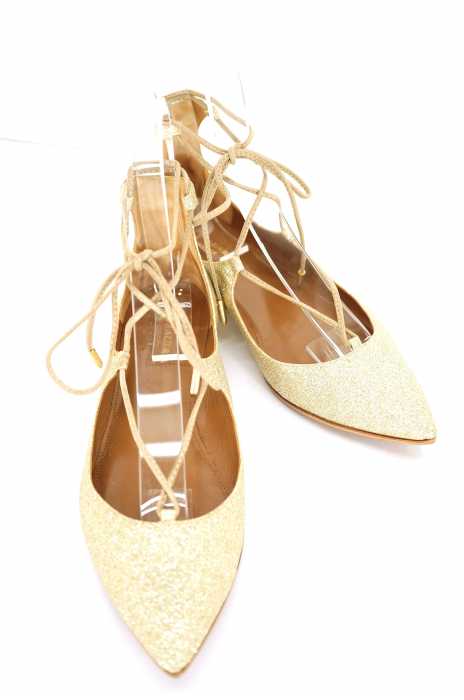 AQUAZZURA (アクアズーラ) LINDA75 メタリックヒールサンダル レディース シューズ