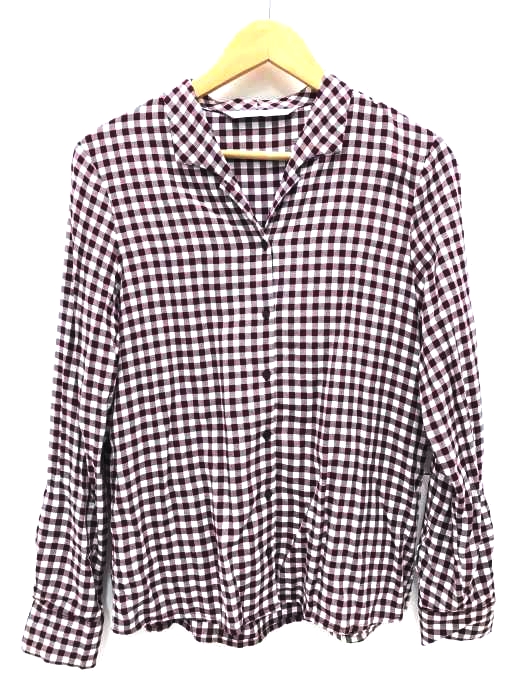 ZARA trafaluc（ザラトラファルック） レーヨンギンガムチェックシャツ レディース トップス