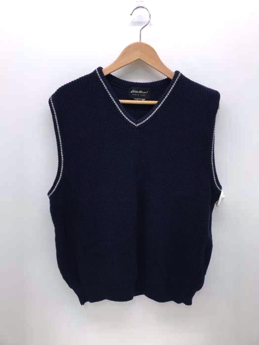 Eddie Bauer（エディーバウアー） コットンリブニットカレッジベスト メンズ トップス