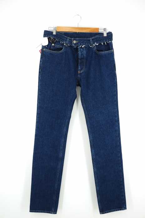 Maison Margiela (メゾンマルジェラ) 18SS Slim Fit Jeans ベルテッドストーンウォッシュジーンズ メンズ パンツ