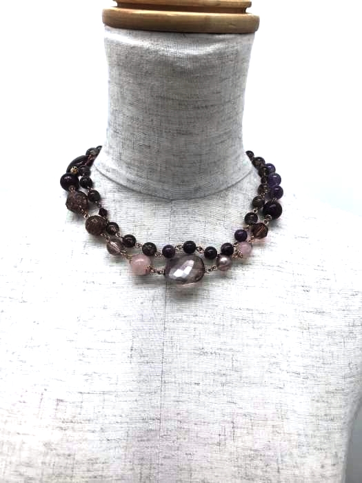 VENDOME BOUTIQUE（ヴァンドームブティック） 2連ストーンネックレス レディース アクセサリー