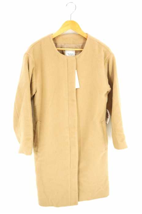 Te chichi TERRASSE(テチチテラス) ノーカラーコート ジップアップ レディース アウター