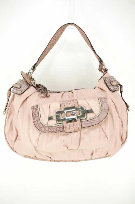 GUESS (ゲス) 型押しレザー切替ショルダーバッグ レディース バッグ