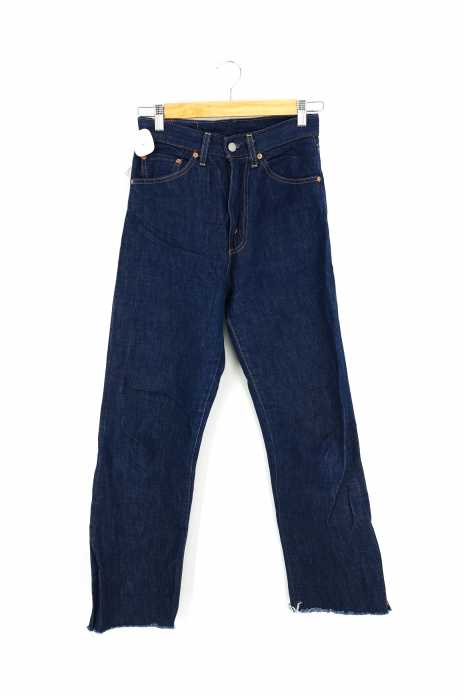 LEVI'S LADIES VINTAGE CLOTHING（リーバイス レディーズ ビンテージ クロージング） 1950年モデル 701 セルビッジ 12.3オンス カットオフ レディース パンツ