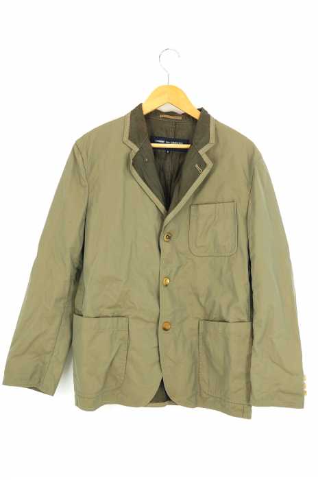 COMME des GARCONS HOMME （コムデギャルソンオム） AD2003 04SS 襟パイピングコットン3Bテーラードジャケット メンズ アウター