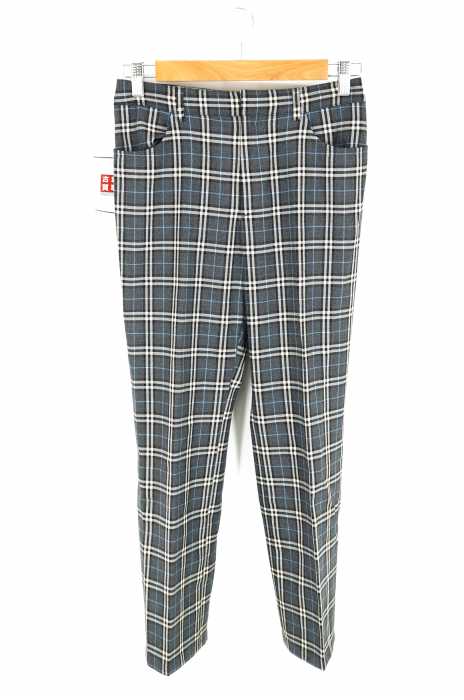 BURBERRYS BLUE LABEL(バーバリーズブルーレーベル) チェックウレタン混ウールスラックス レディース パンツ