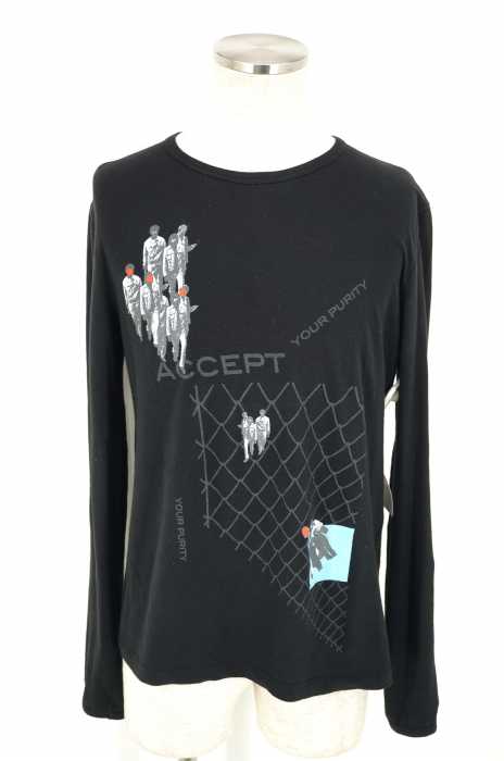 RAF BY RAF SIMONS (ラフバイラフシモンズ) プリントロングT 長袖カットソー メンズ トップス