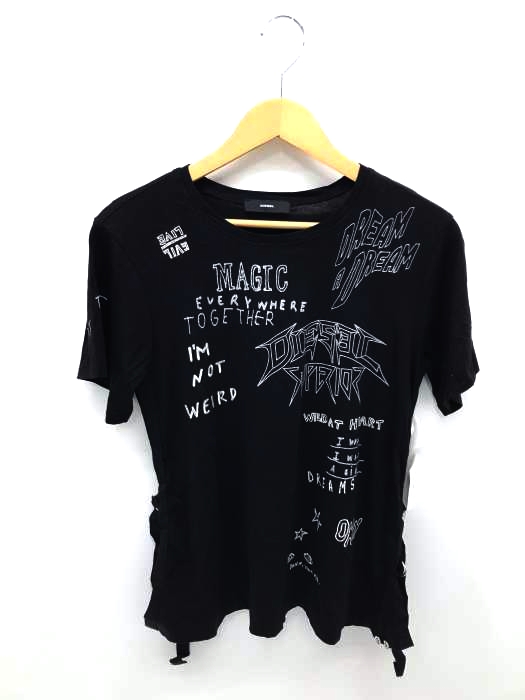 DIESEL（ディーゼル） 刺繍入り クルーネックTシャツ レディース トップス