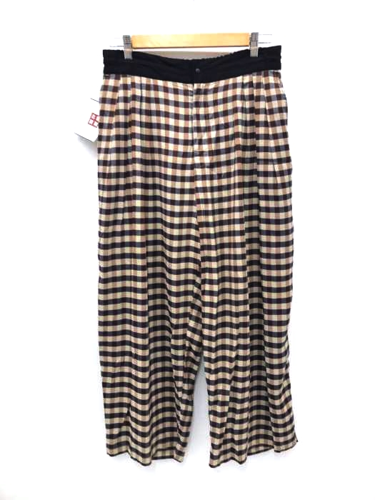SASQUATCHfabrix.（サスクワァッチファブリックス） 20SS BLOCK CHECK WIDE PANTS メンズ パンツ