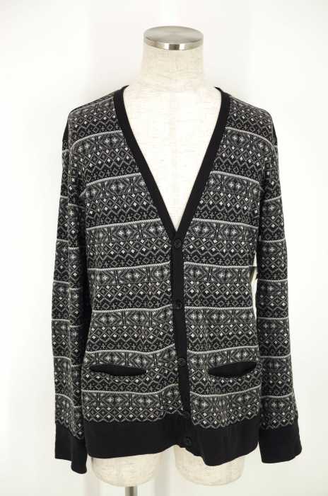 BURBERRY BLACK LABEL （バーバリーブラックレーベル） 総柄カーディガン メンズ トップス