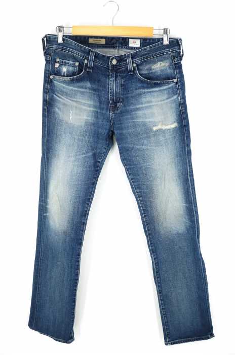 AG / ADRIANO GOLDSCHMIED （エージー アドリアーノゴールドシュミット） the MATCHBOX Slim Straight 加工デニムパンツ メンズ パンツ
