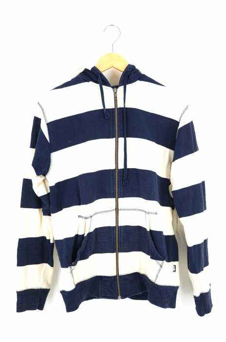 STUSSY (ステューシー) ボーダージップパーカー メンズ トップス