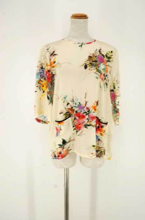ZARA WOMAN （ザラ ウーマン） フラワープリントブラウス レディース トップス