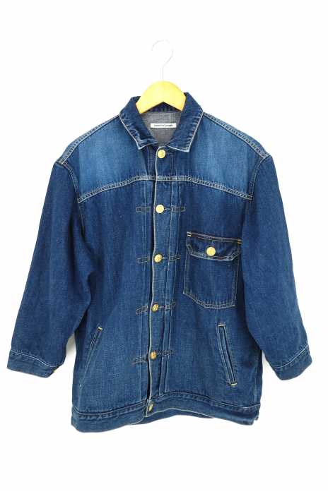 beautiful people （ビューティフルピープル） selvage denimwataboushi blouson セルヴィッチデニム綿帽子ブルゾン ウォッシュドモデル レディース アウター