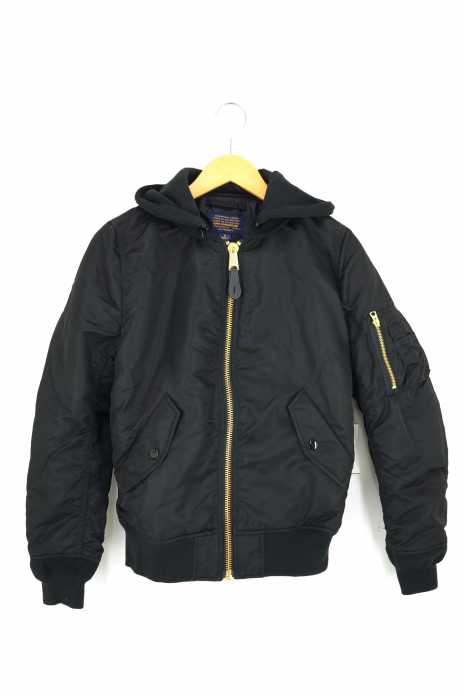 Alpha Industries アルファインダストリーズ Ma 1 フード付バックワッペン ジャケット レディース アウター ブランド古着買取販売バズストア