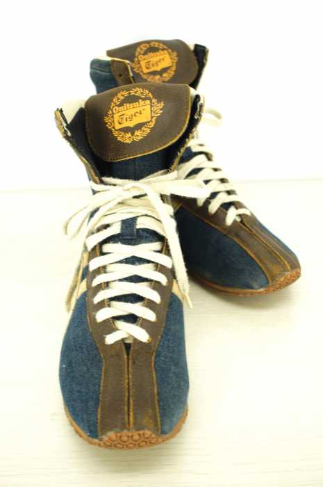 ONITSUKA TIGER （オニツカタイガー） デニム切替ボクシングシューズ　ハイカットシューズ メンズ シューズ