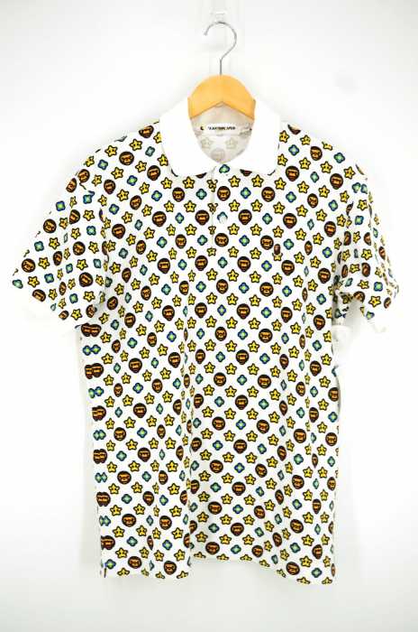 A BATHING APE （アベイシングエイプ） 総柄 ポロシャツ メンズ トップス
