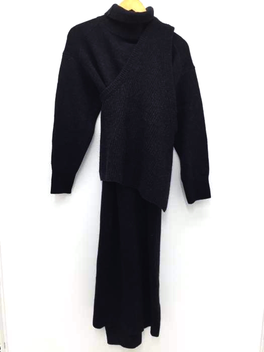 MAISON SPECIAL(メゾンスペシャル) カシミヤブレンドタートルレイヤードニットワンピース レディース ワンピース