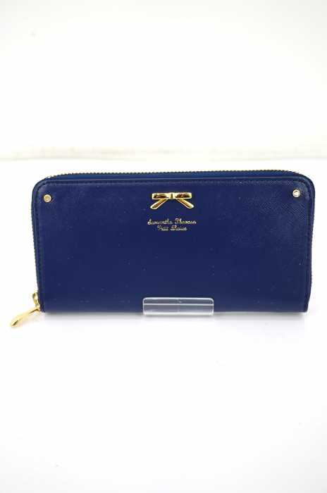 Samantha Thavasa Petit Choice （サマンサタバサプチチョイス） シンプルリボンプレート ラウンドジップ長財布 レディース 財布・ケース