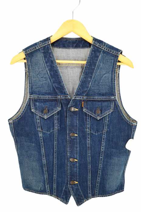 Levi's （リーバイス） BIG E オレンジタブ デニムベスト メンズ トップス