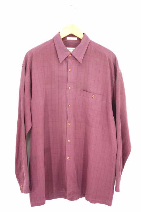 pierre cardin(ピエールカルダン) レーヨンポリチェックシャツ メンズ トップス