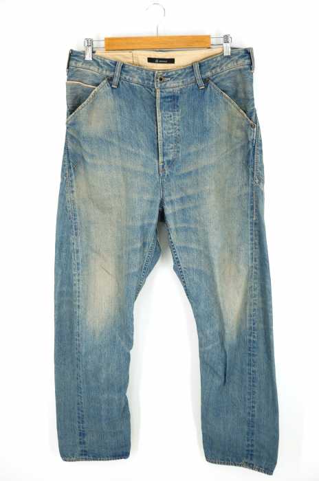 Johnbull（ジョンブル） シンチバック ボタンフライ USED加工 メンズ パンツ