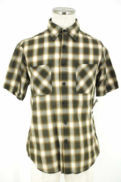 UNITED ARROWS green label relaxing (ユナイテッドアローズグリーンレーベルリラクシング) オンブレチェック半袖シャツ メンズ トップス