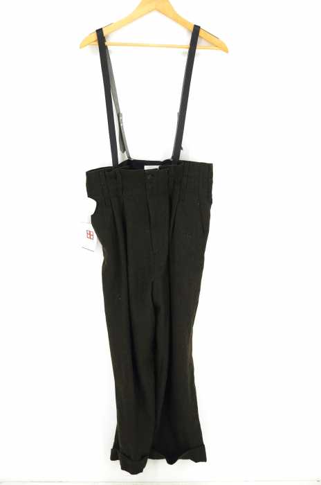 KBF （ケイビーエフ） 18AW ヘリンボーンサスペンダーパンツ レディース パンツ