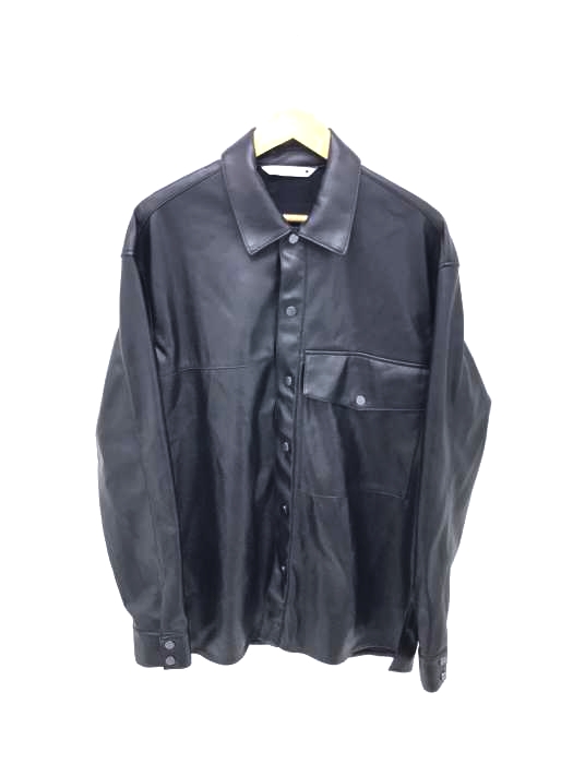 ZARA(ザラ) フェイクレザー カバーオールジャケット メンズ アウター