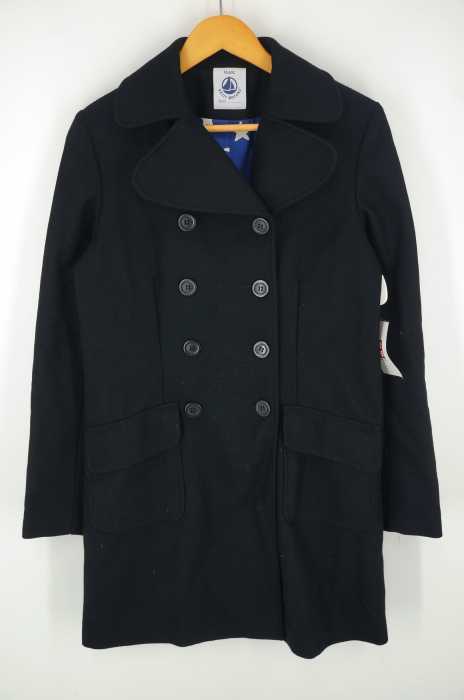 PETIT BATEAU（プチバトー） ウールメルトンピーコート レディース アウター