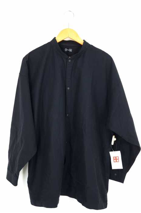 MUJI（ムジ） オーバーサイズスタンドカラーシャツ メンズ トップス
