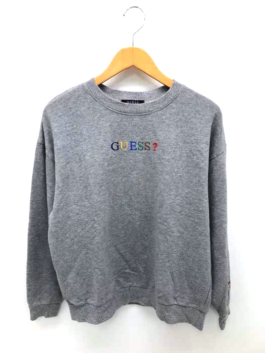 GUESS（ゲス） ロゴ刺繍スウェット メンズ トップス