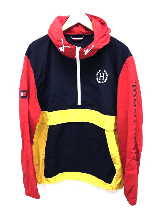 TOMMY HILFIGER(トミーヒルフィガー) 袖ロゴマルチカラーアノラックパーカ メンズ アウター