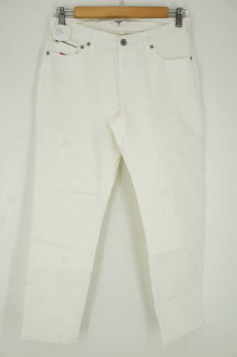 NATURAL BEAUTY BASIC (ナチュラルビューティーベーシック) 16SS ホワイトデニムテーパードパンツ レディース パンツ