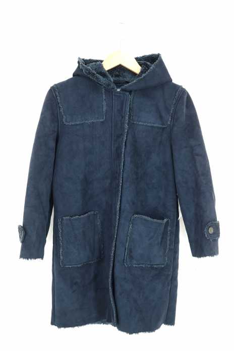 Gap (ギャップ) フード着きフェイクムートンコート レディース アウター