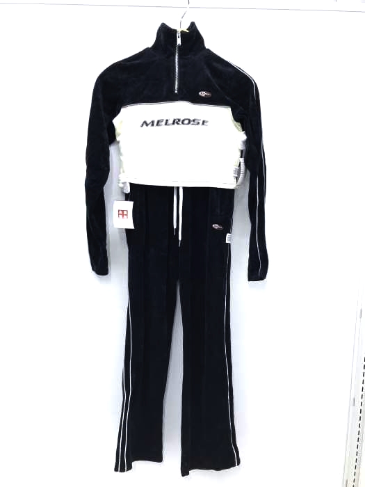 JOYRICH(ジョイリッチ) ベロア調ハイネックトップス サイドラインイージーパンツ レディース セットアップ