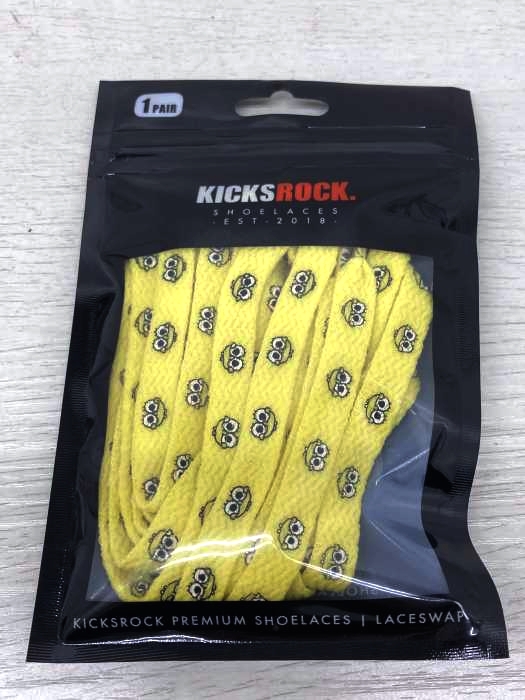 KICKSROCK（キックスロック） FLATLACES FOR KIRIE5 SPONGEBOB YELLOW メンズ ファッション雑貨