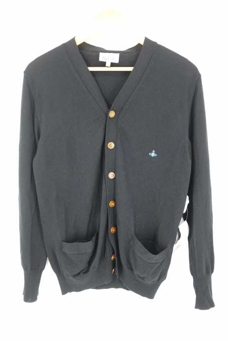 Vivienne Westwood MAN カーディガン　ネイビー　長袖　刺繍 Vivienne WestwoodMAN ヴィヴィアンウエストウッドマン オーブ