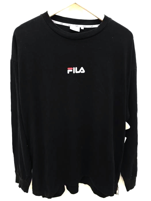 FILA（フィラ） 袖ラインプリント長袖カットソー メンズ トップス