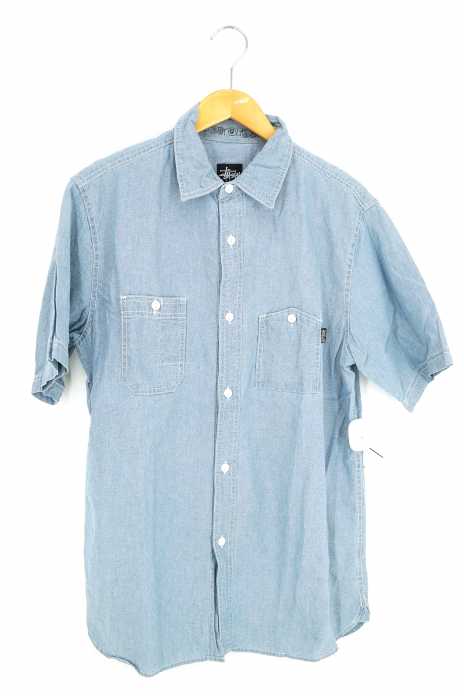 Stussy（ステューシー） 半袖シャンブレーシャツ メンズ トップス