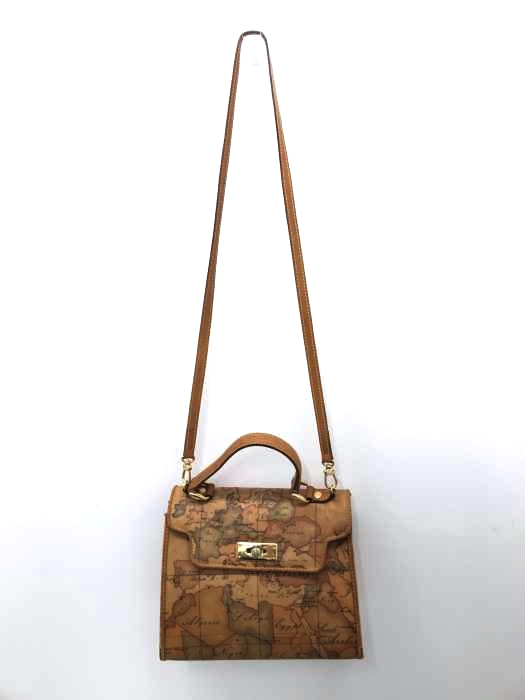 PRIMA CLASSE(プリマクラッセ) 世界地図柄 2WAY ショルダーバッグ レディース バッグ