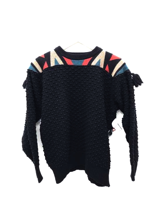 ISSEY MIYAKE（イッセイミヤケ） 70~80s 最初期タグ ショルダー切替タッセル装飾ニット ALLSTYLEタグ メンズ トップス