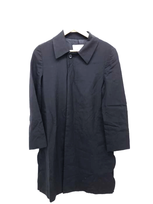 robe de chambre COMME des GARCONS（ローブドシャンブルコムデギャルソン） AD1999 サイドスリットレイヤードデザインウールギャバステンカラーコート レディース アウター
