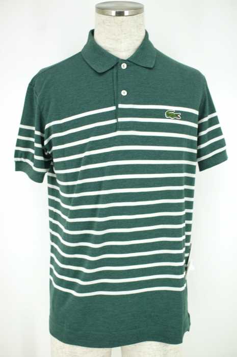 LACOSTE （ラコステ） ボーダー半袖ポロシャツ メンズ トップス