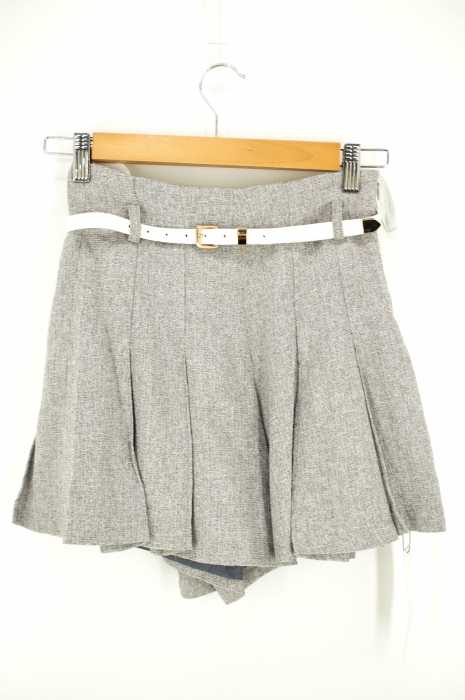 CECIL McBEE (セシルマクビー) ベルト付きプリーツショートパンツ レディース パンツ