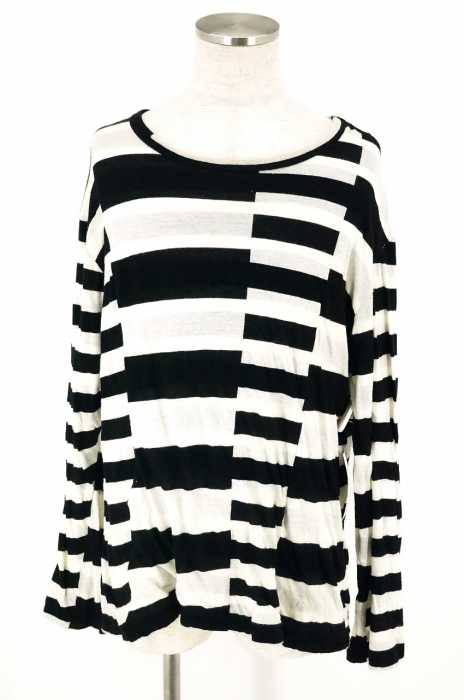 Yohji Yamamoto POUR HOMME (ヨウジヤマモトプールオム) コットンボーダーカットソー メンズ トップス