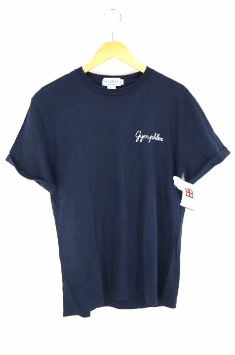 GYMPHLEX （ジムフレックス） 袖折り返しロゴ刺繍Tシャツ メンズ トップス