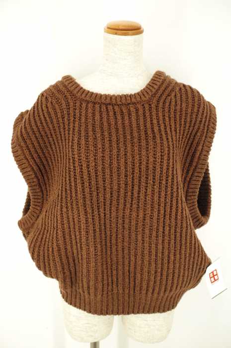 LI HUA(リーファー) 15AW オーバーサイズリブニットベスト レディース トップス