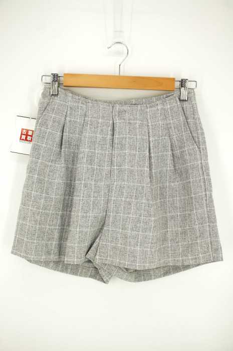 CECIL McBEE （セシルマクビー） 格子チェックタックショートパンツ レディース パンツ